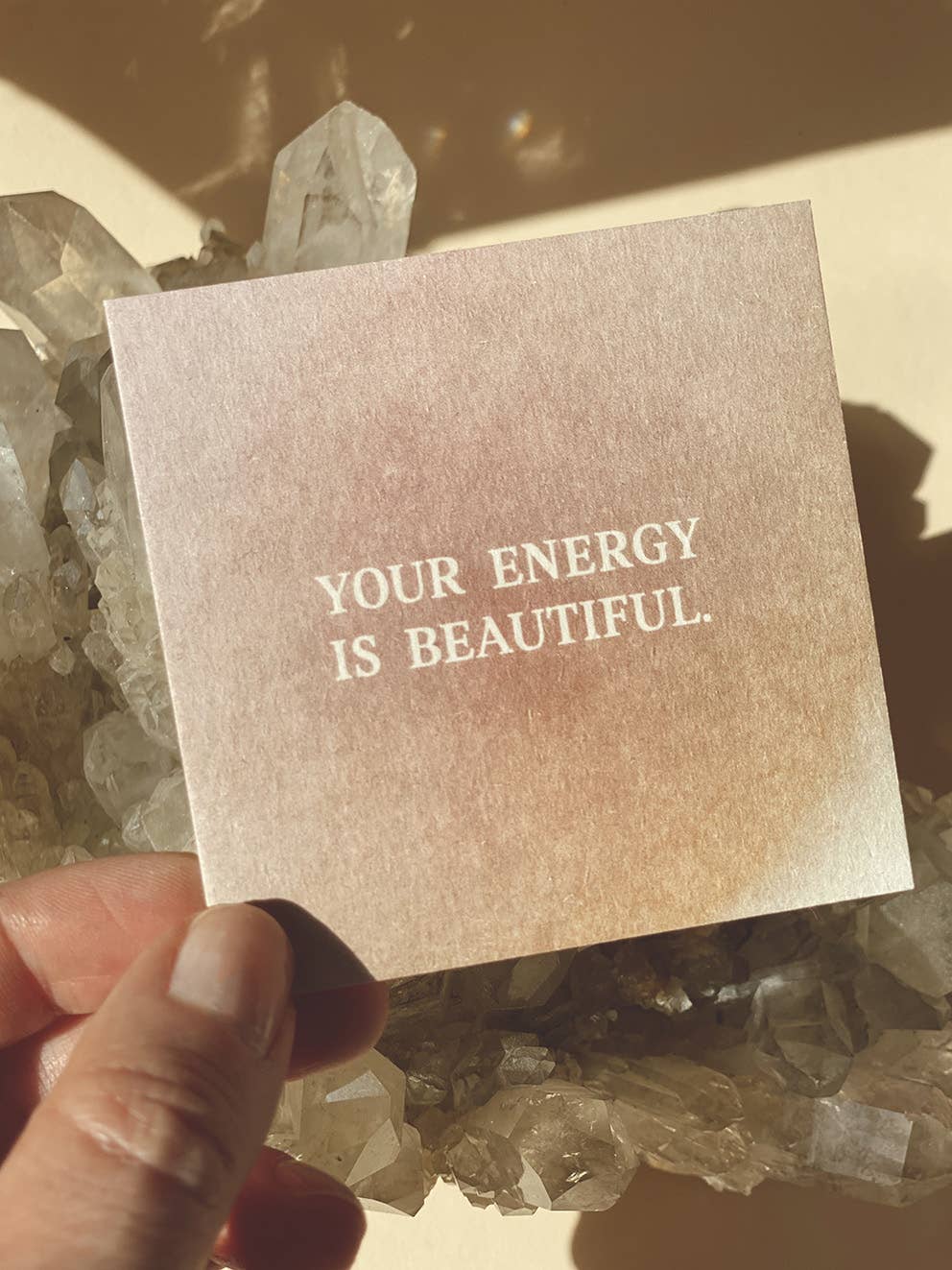 Mini Postcard - Your Energy Is Beautiful - collab zürich