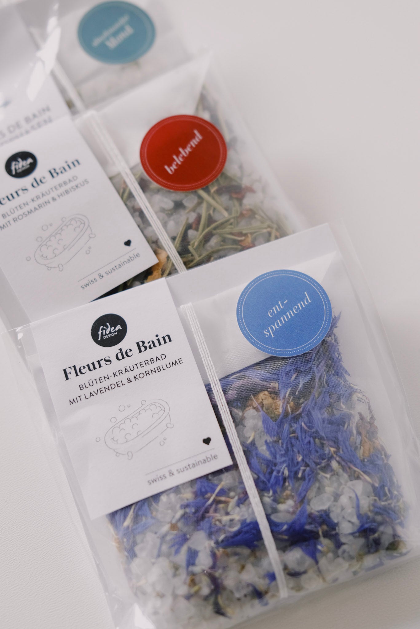 fleurs de bain - bath tea bag - flowers and herbs - collab zürich