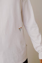 longsleeve - flower - white - collab zürich