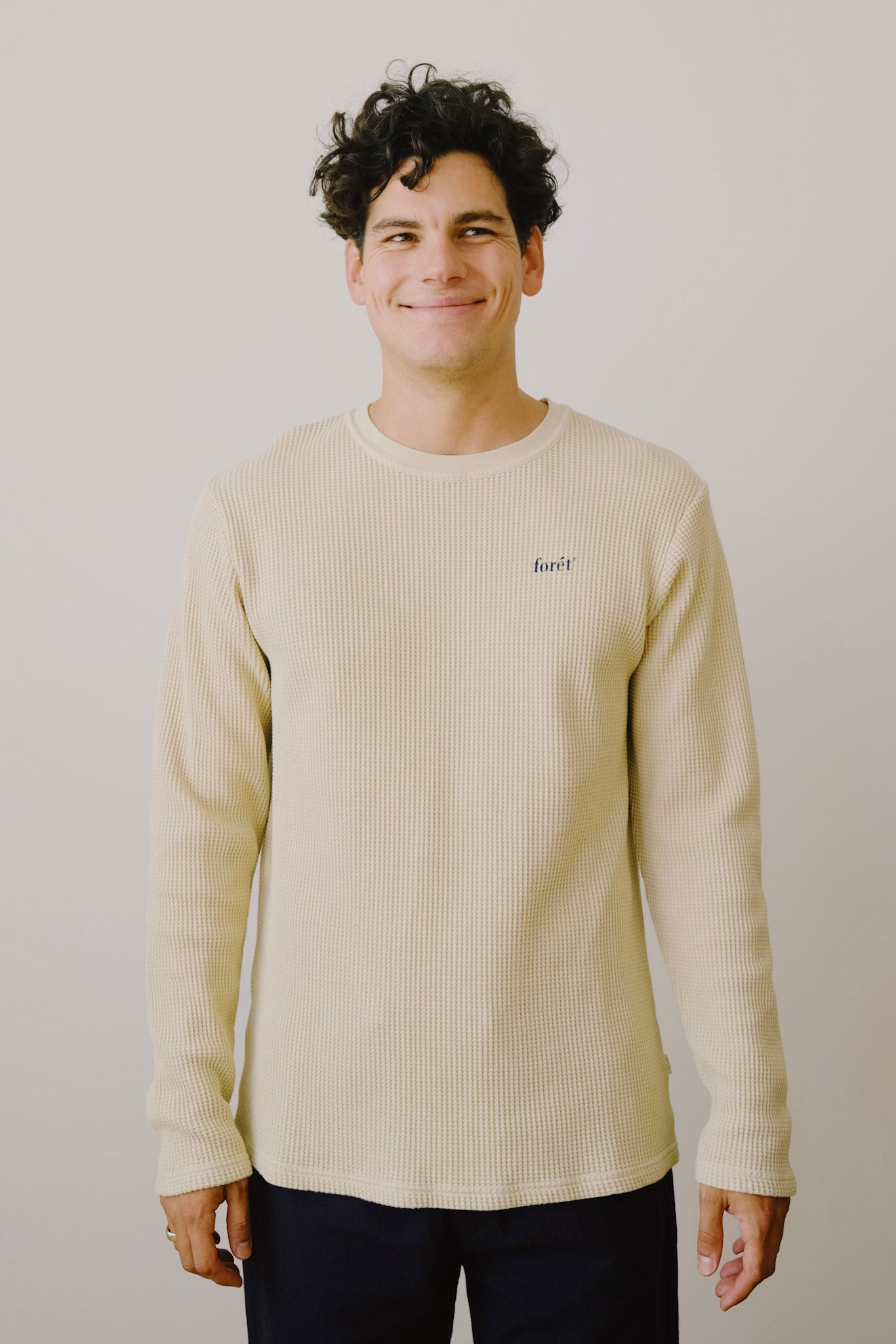 longsleeve - waffle - oat - collab zürich