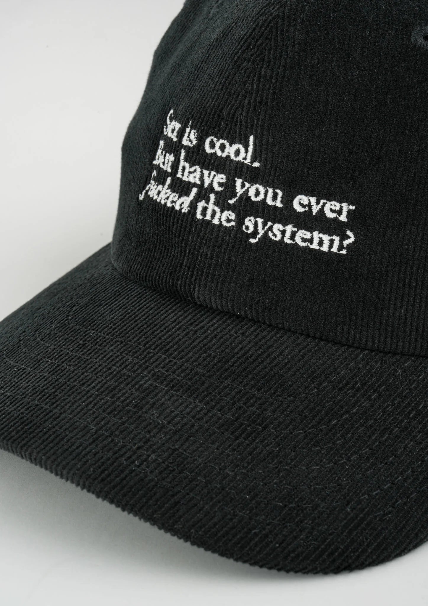 corduroy cap - f the system - collab zürich
