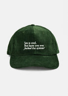 corduroy cap - f the system - collab zürich