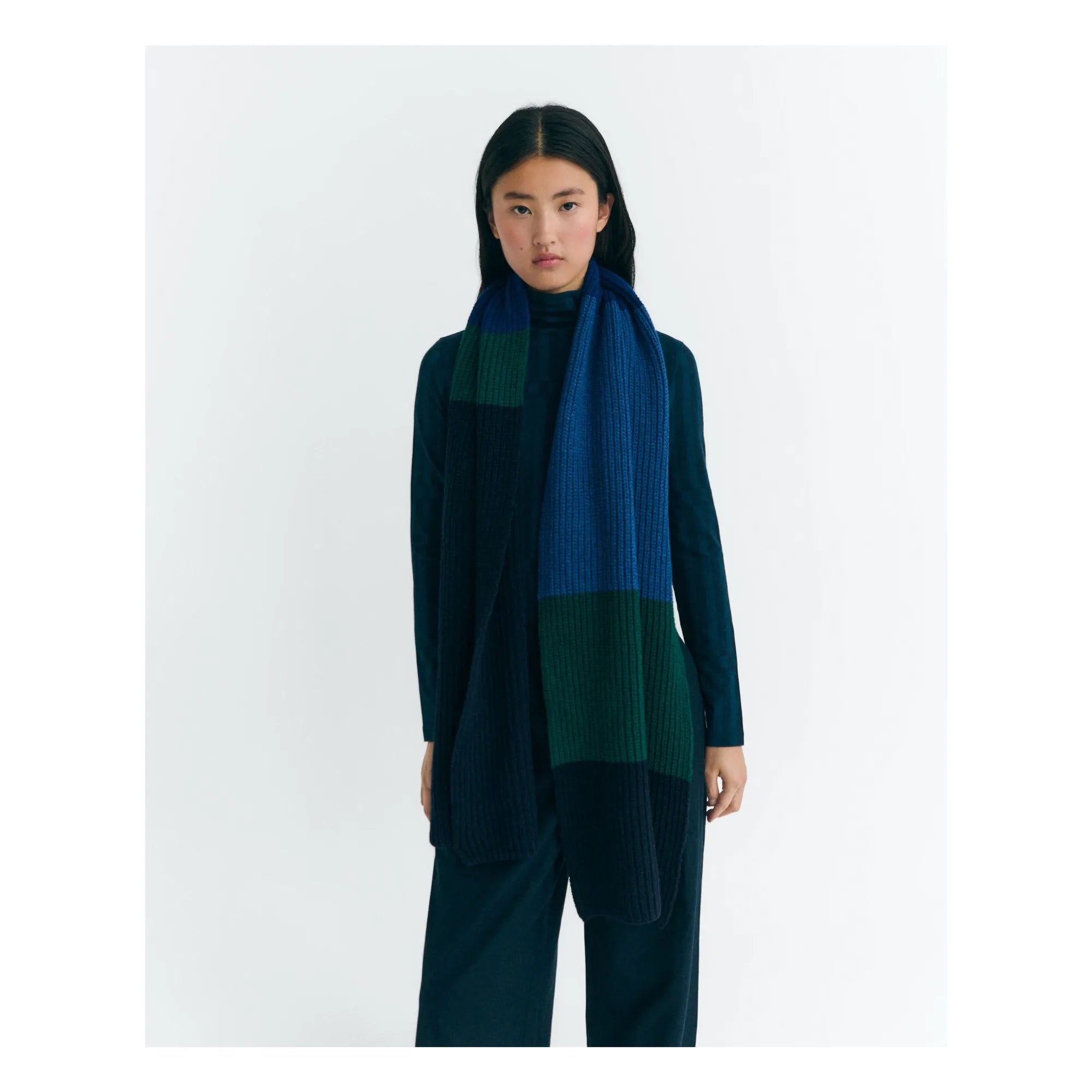 Wool Scarf - Ghede - Moraine - collab zürich