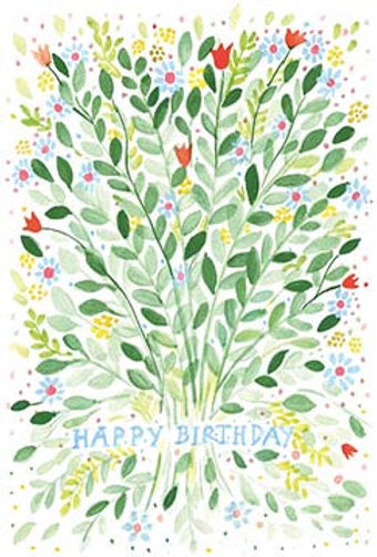 postcard - happy birthday flower bouquet – collab zürich