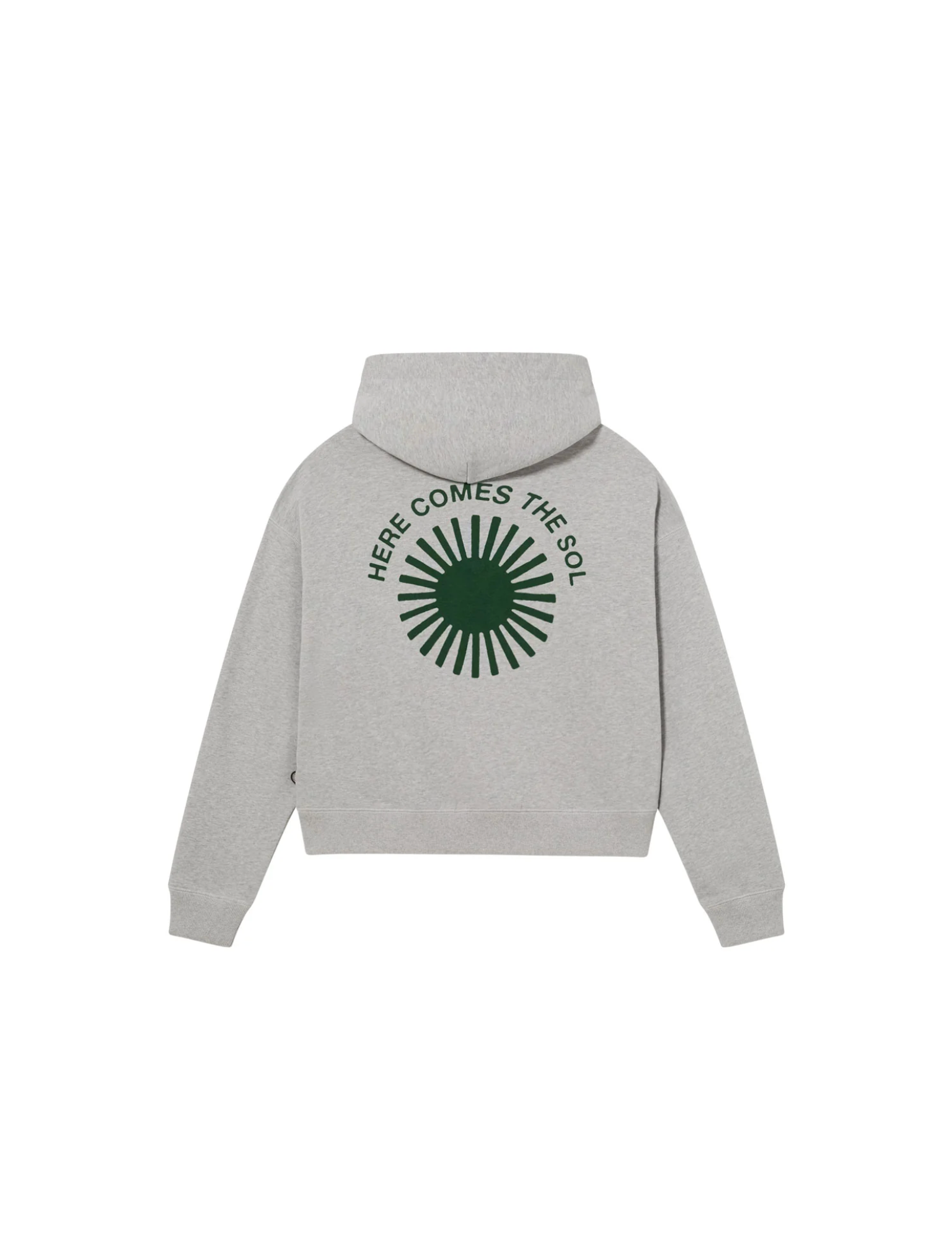 hoodie - retro sol valeria - grey - collab zürich