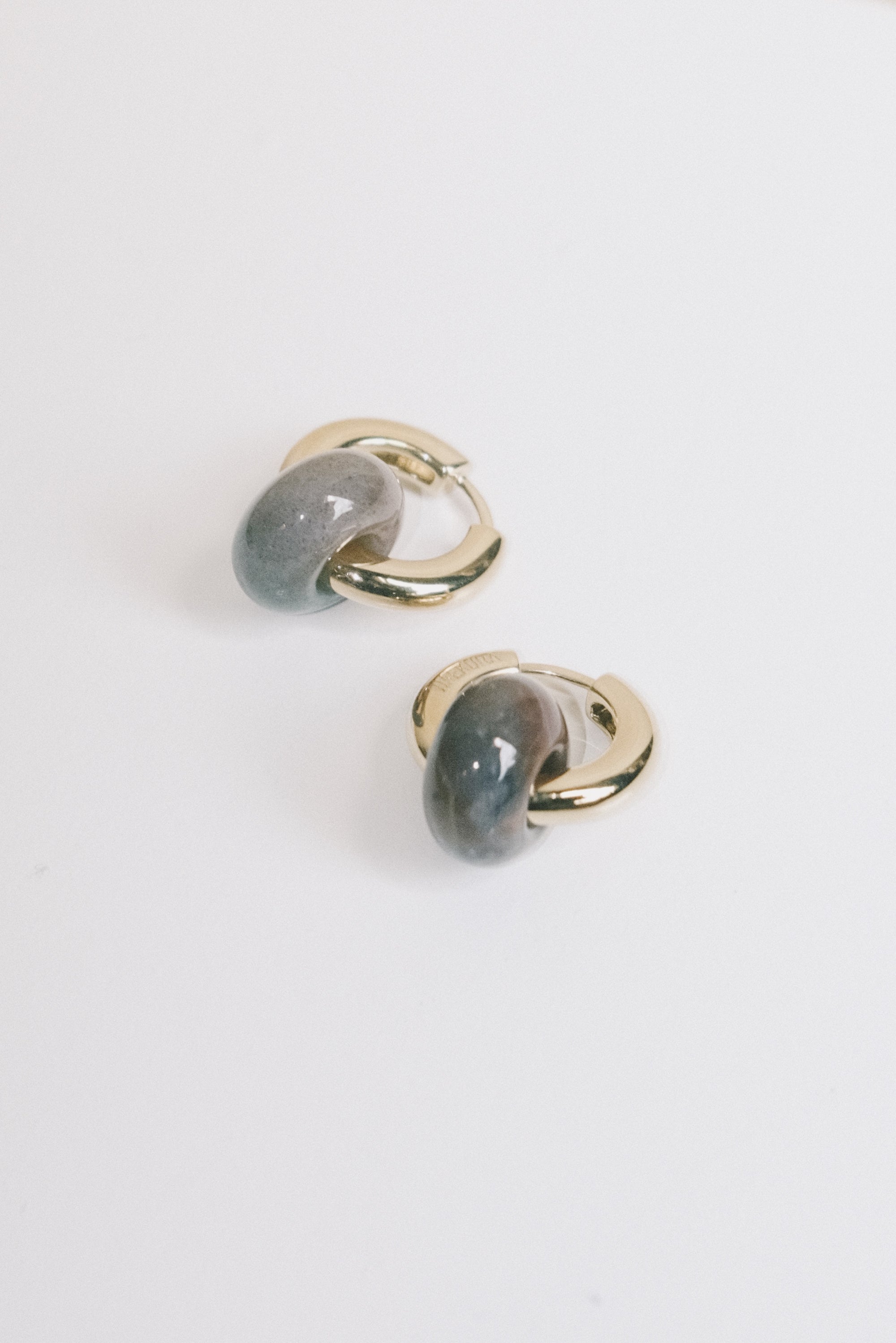 Hoop Earrings - Tessa - Stone Donut - collab zürich