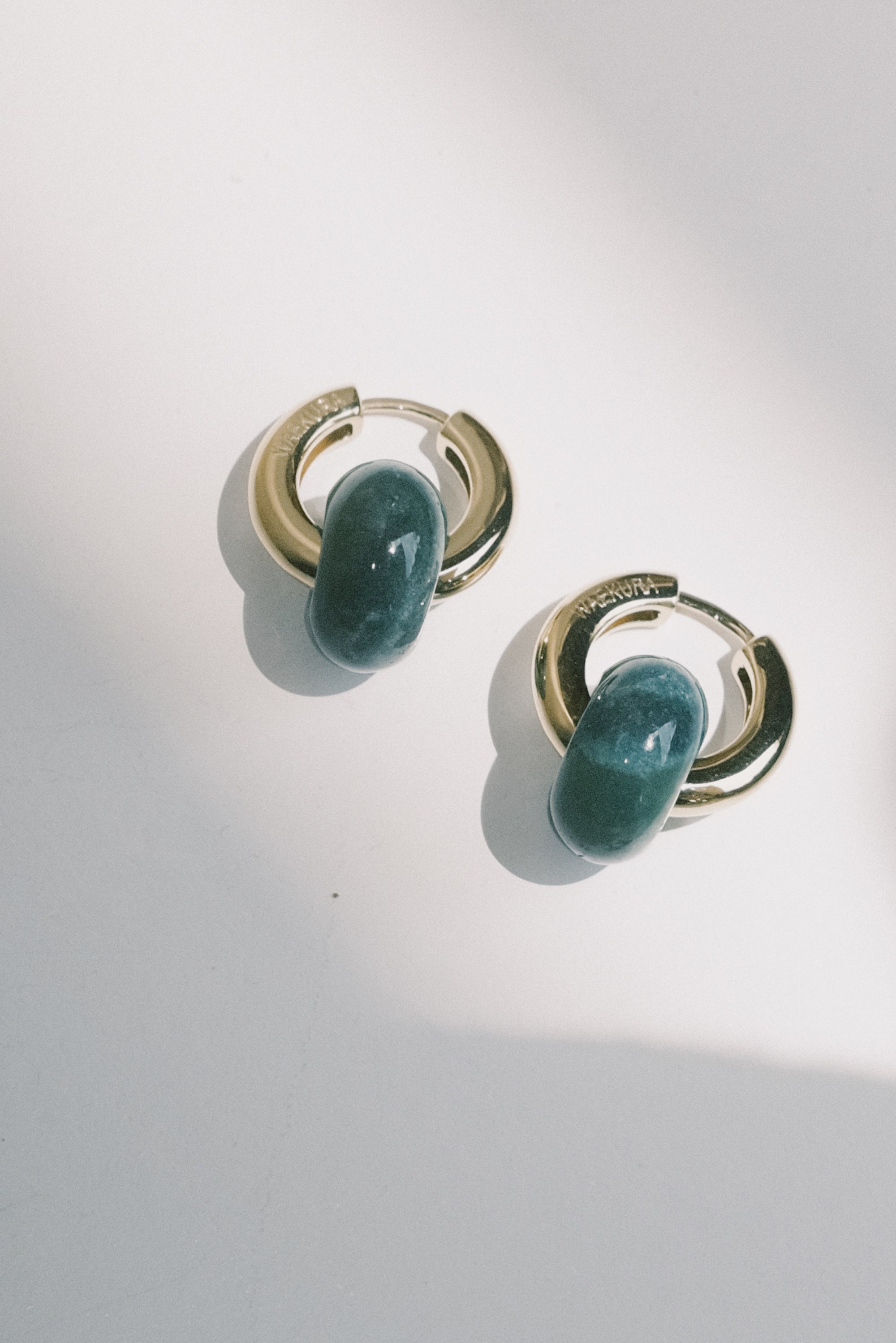 Hoop Earrings - Tessa - Stone Donut - collab zürich