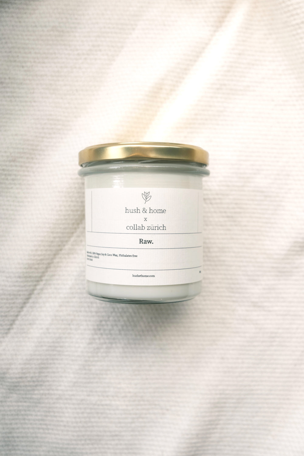 scented candle - raw - collab zürich