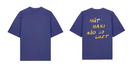 Unisex Oversized T-Shirt - HÜT HANI NÖD SO LUST - Dusk / Yellow - collab zürich