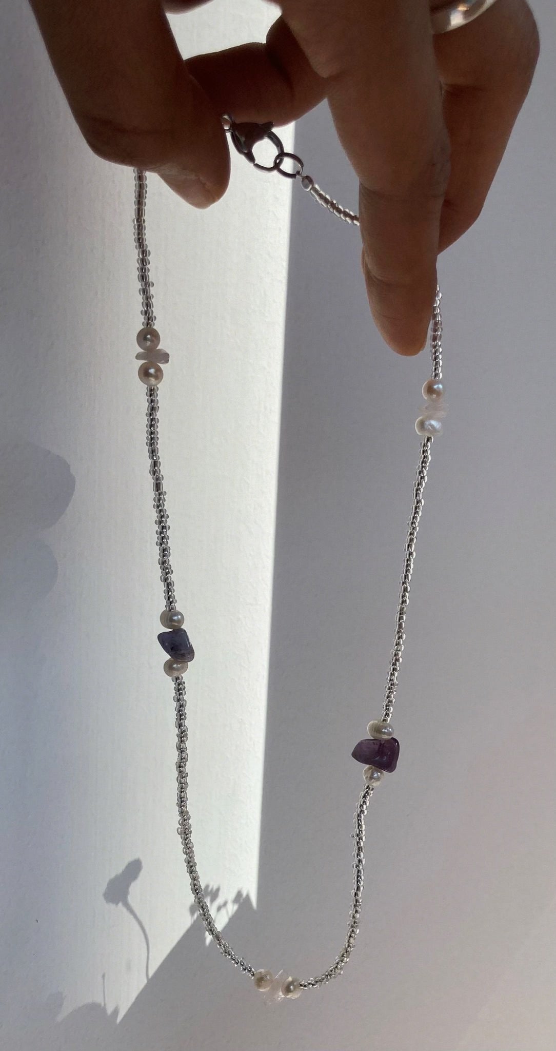 necklace - colorful beads & pearls - collab zürich