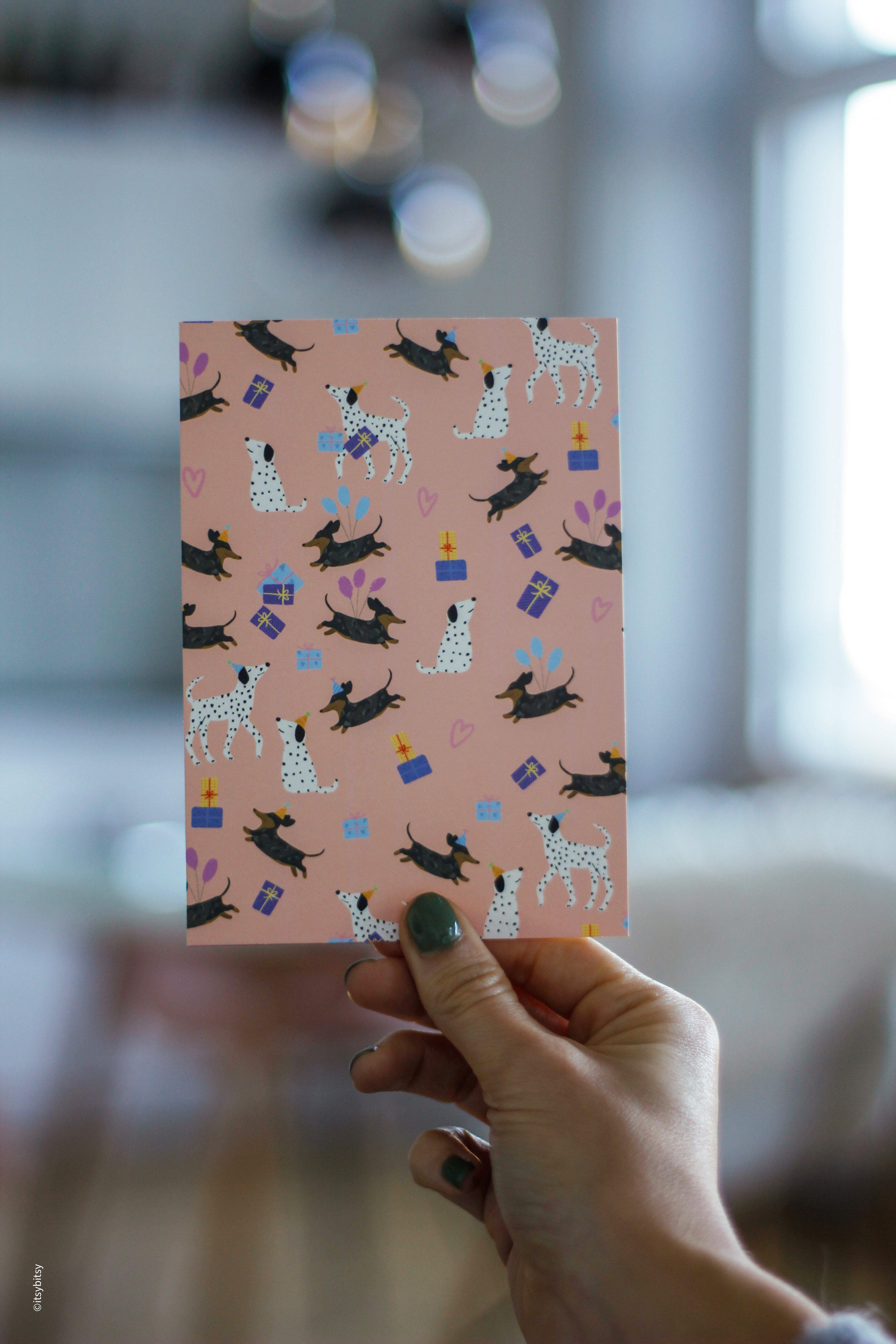 postcard - birthday dogs - collab zürich