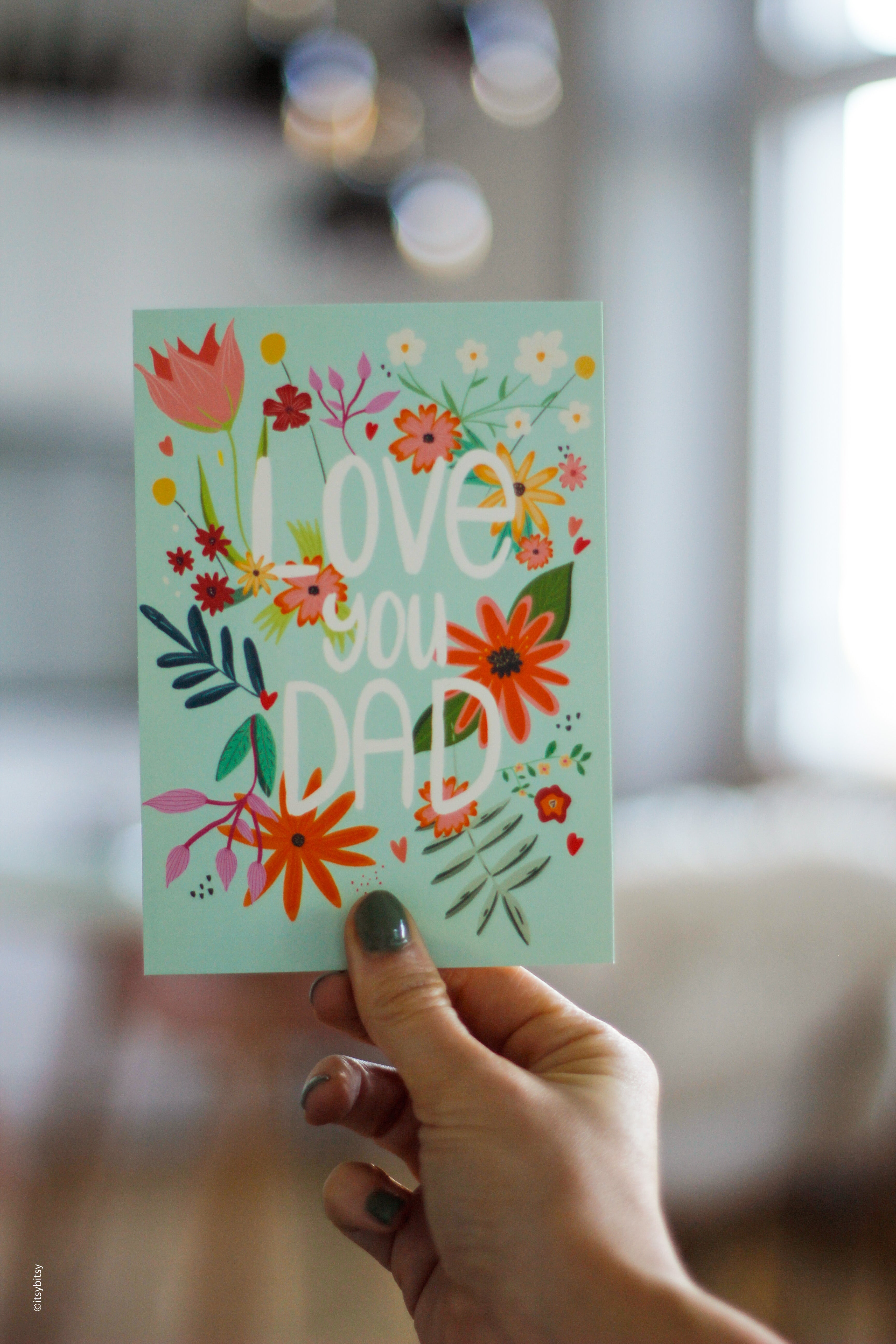 postcard - love you dad - collab zürich