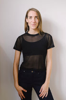 Mesh T-Shirt - Evie - Black - collab zürich
