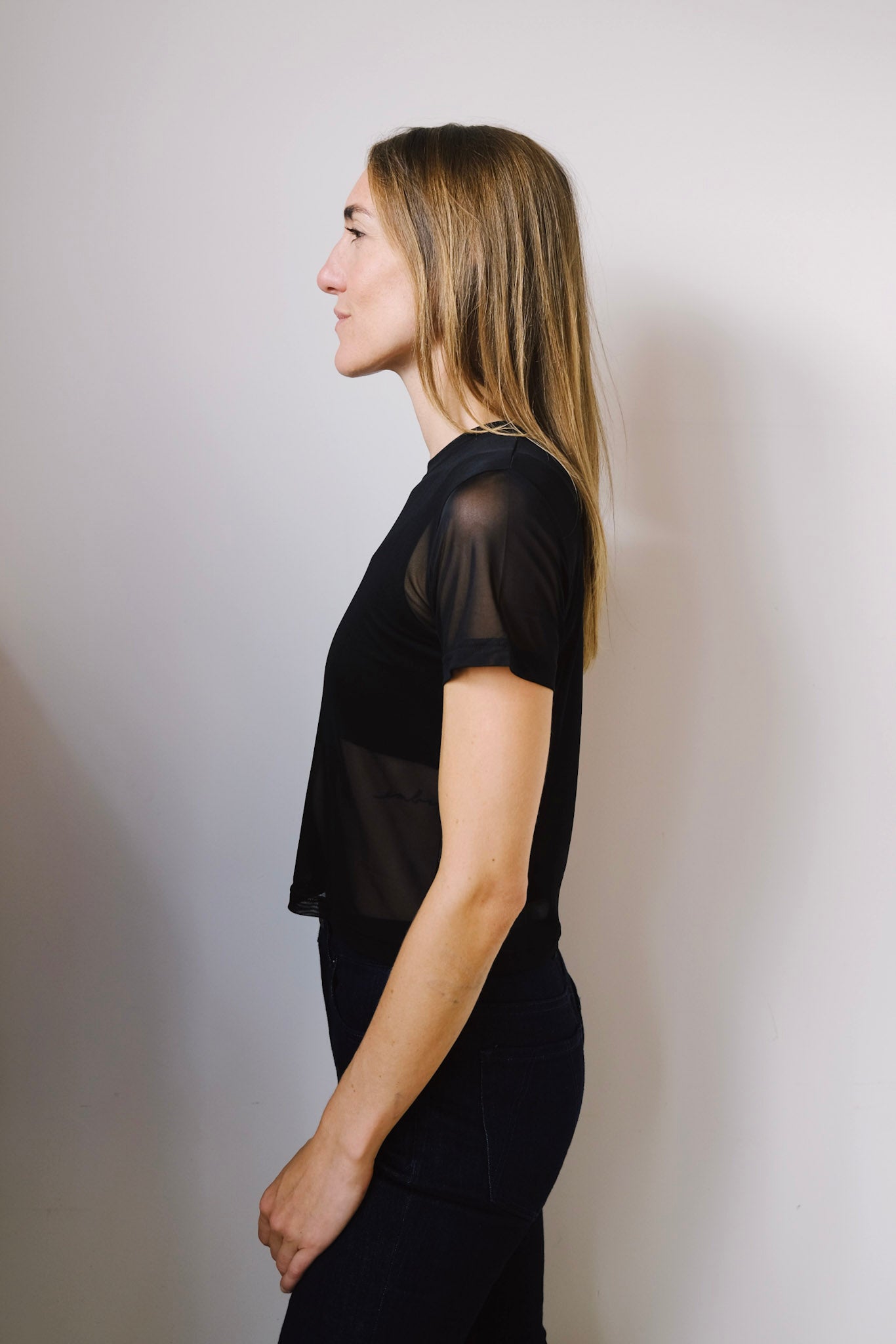 Mesh T-Shirt - Evie - Black - collab zürich