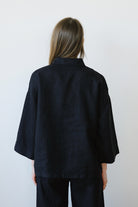 linen shirt - mons - black - collab zürich