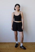 Tencel Shorts - Lov - Black - collab zürich