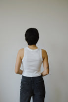 Crop Top - Cotton Porto - White - collab zürich