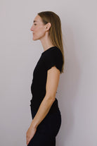 minirib t-shirt - ren - black - collab zürich