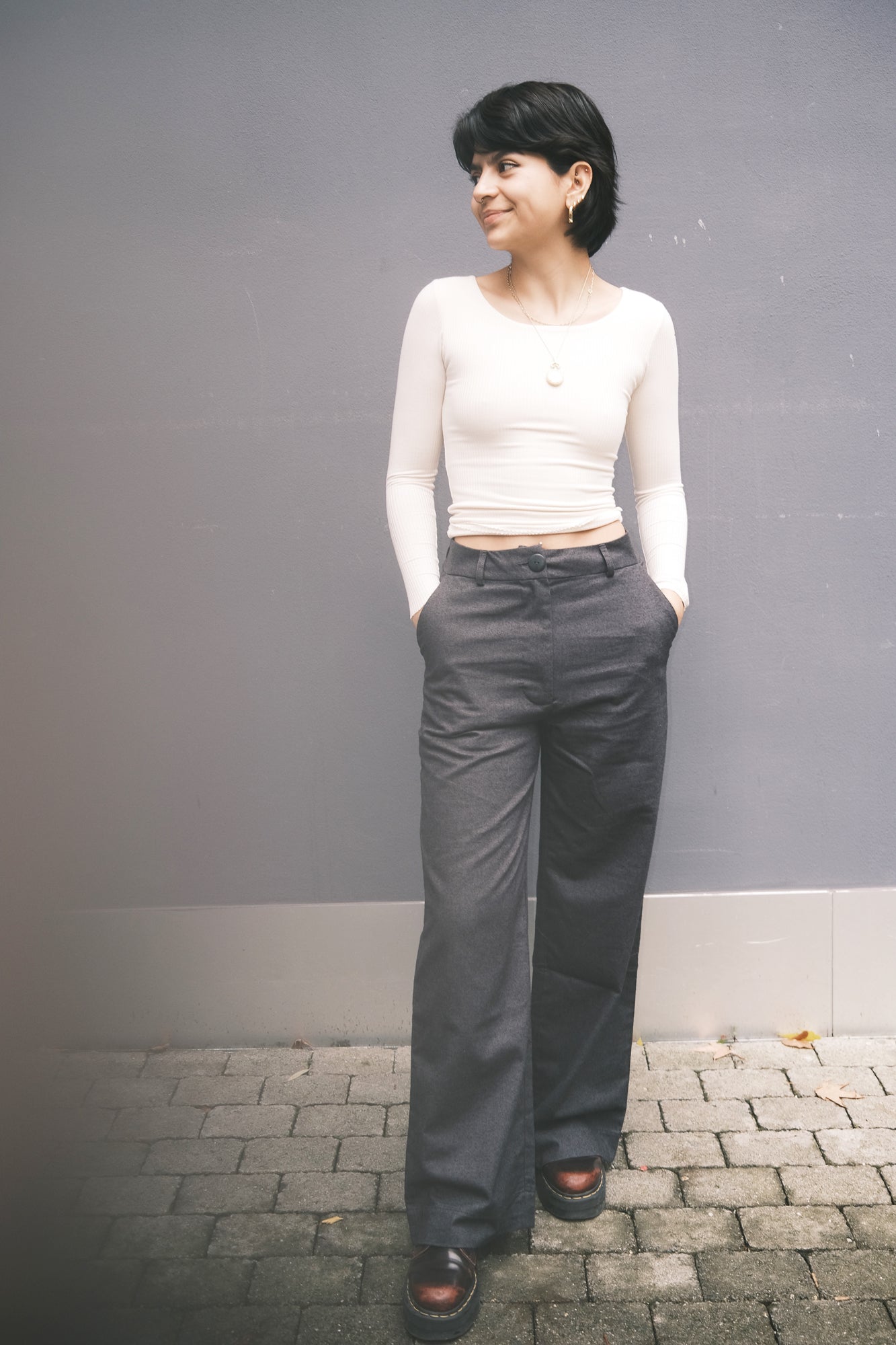 flanell pants - emil - anthracite - collab zürich