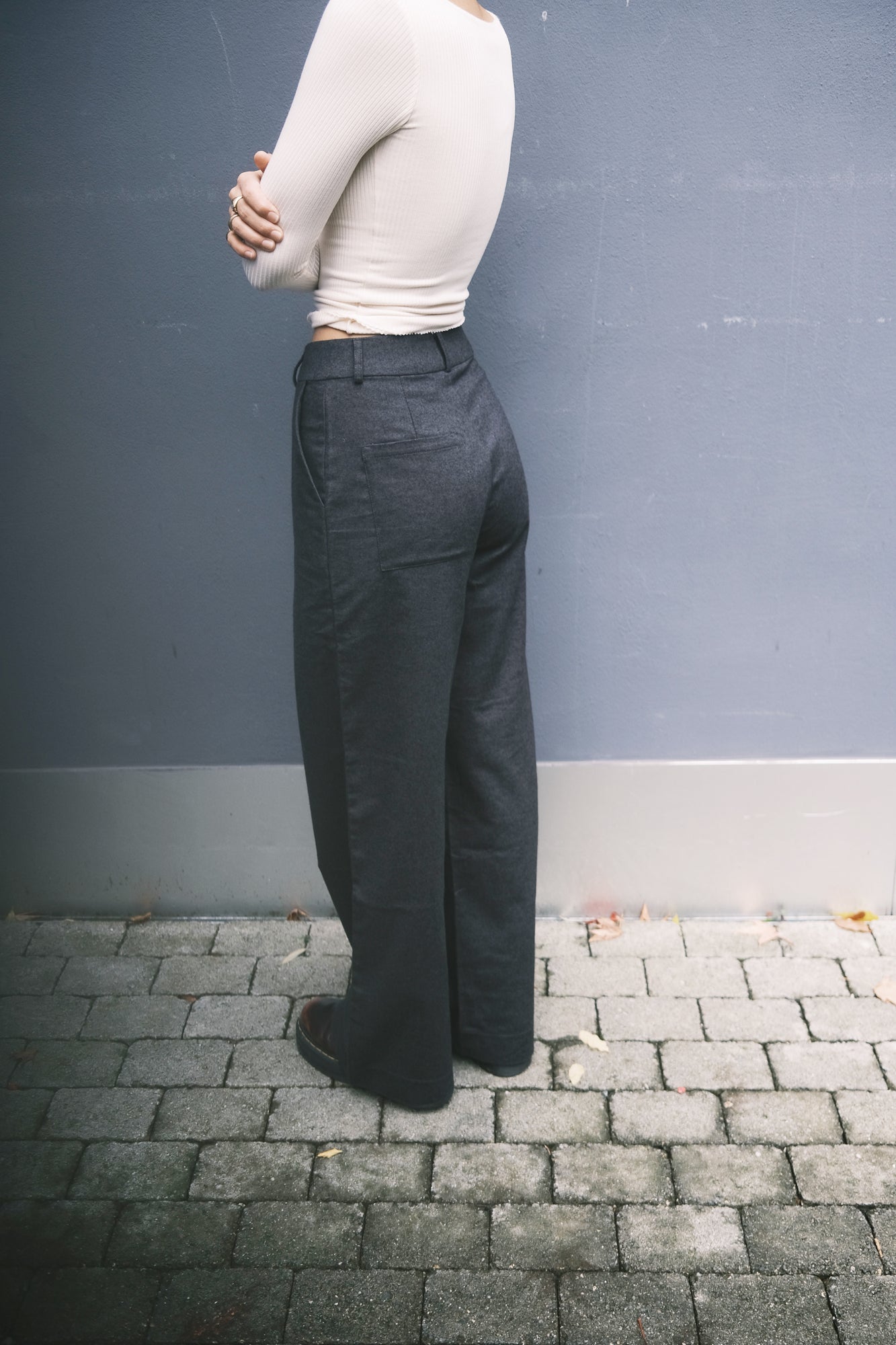 flanell pants - emil - anthracite - collab zürich