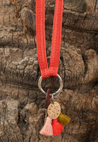 Keychain Band - ZAHRA - Coral - collab zürich