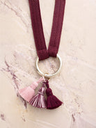 Tassel Trio - SHOUSHA - Rose, bordeaux, cherry blossom - collab zürich