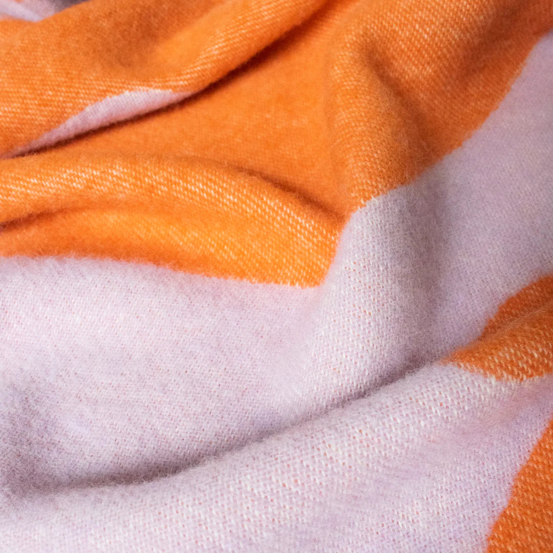 Wool Blanket - no8 - Orange Purple - collab zürich