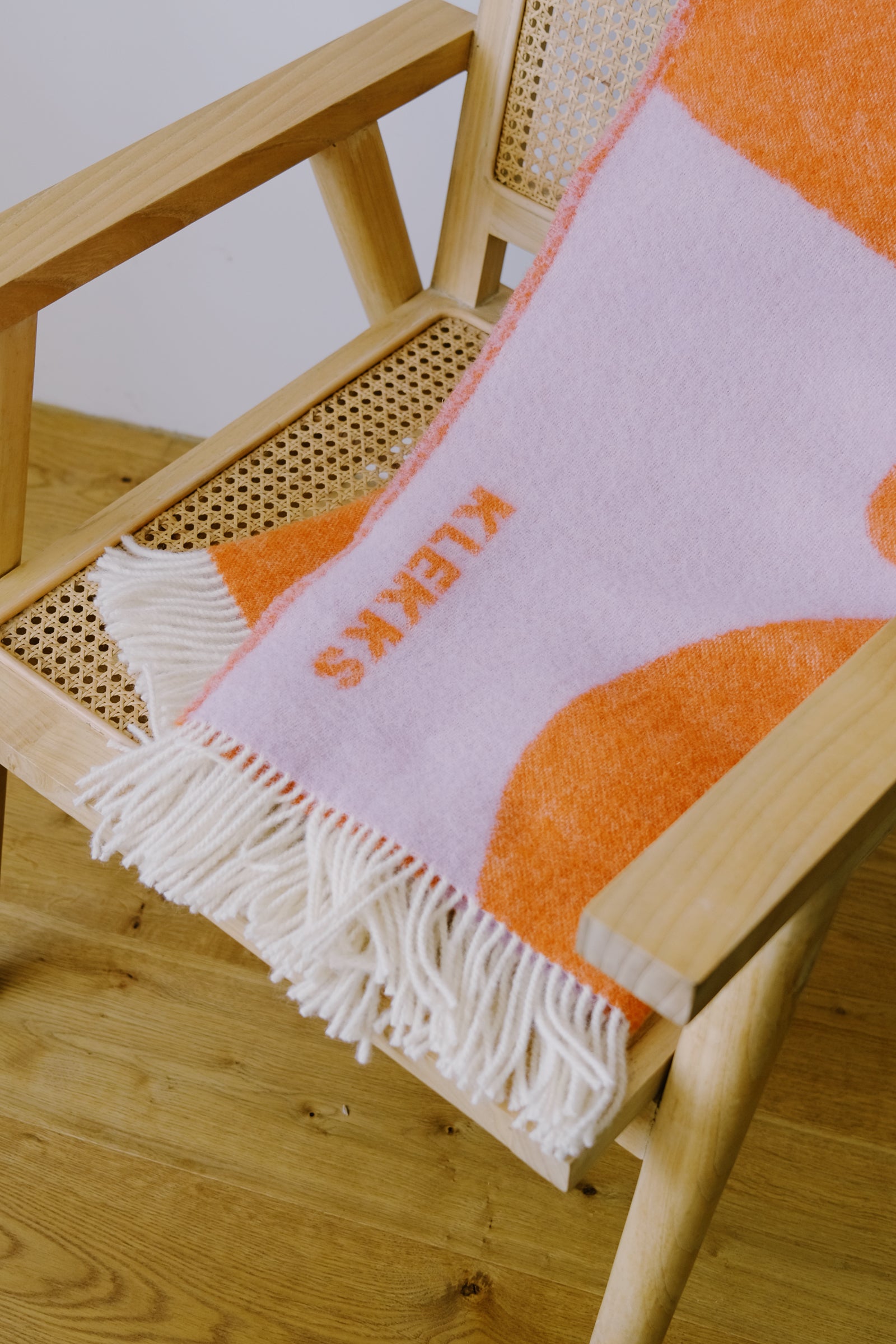 Wool Blanket - no8 - Orange Purple - collab zürich