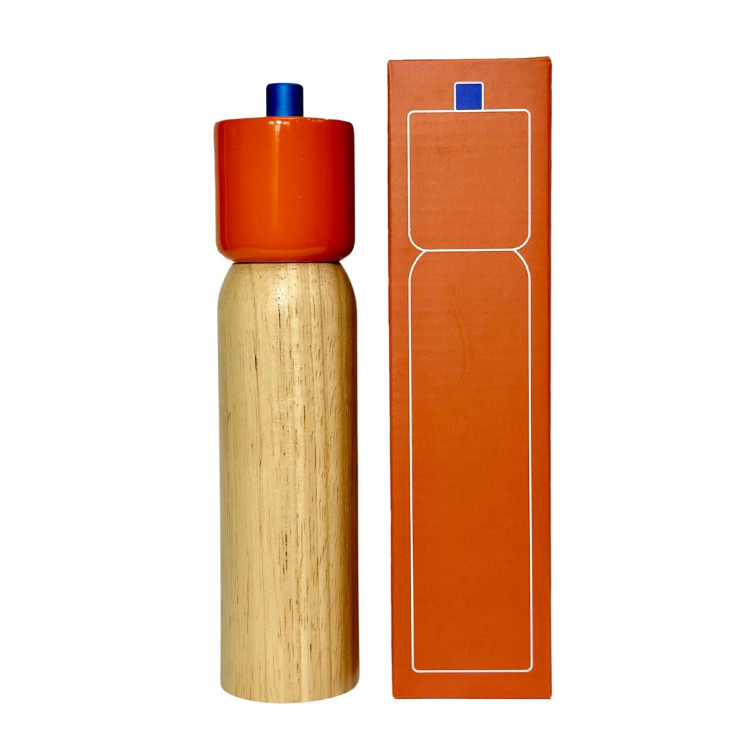 Salt / Pepper Grinder - Orange & Blue - collab zürich