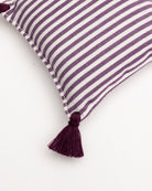 lavender bag - ZAKIA stripes - bordeaux/white - collab zürich