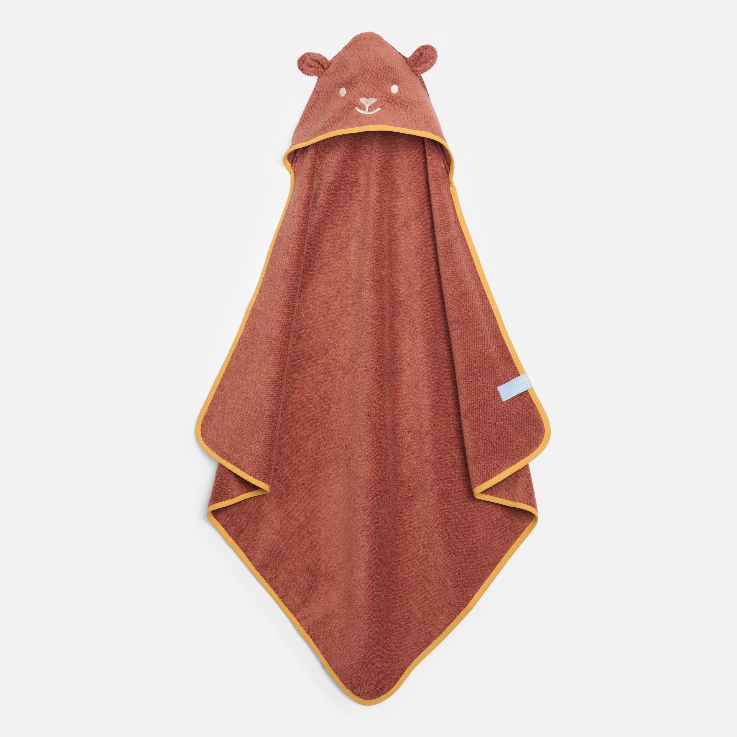 Hooded Towel - Bear - Rust - collab zürich