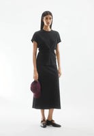 Satin Slip-Skirt - Lenovaa - Black - collab zürich