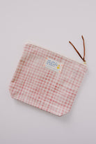 pouch - rose check - collab zürich