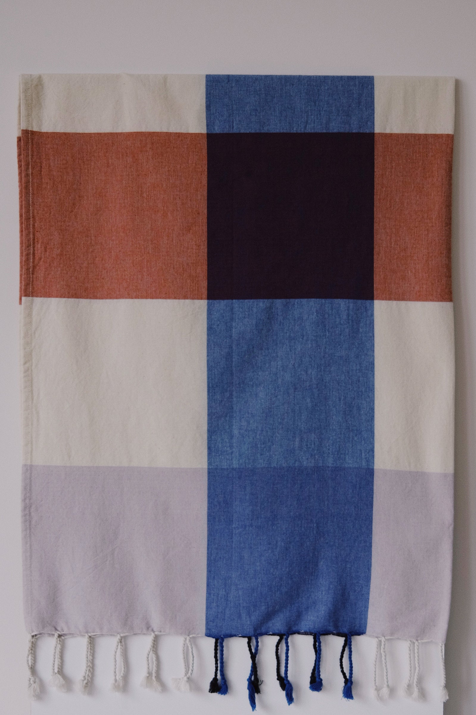 hammam towel - rose / blue - collab zürich