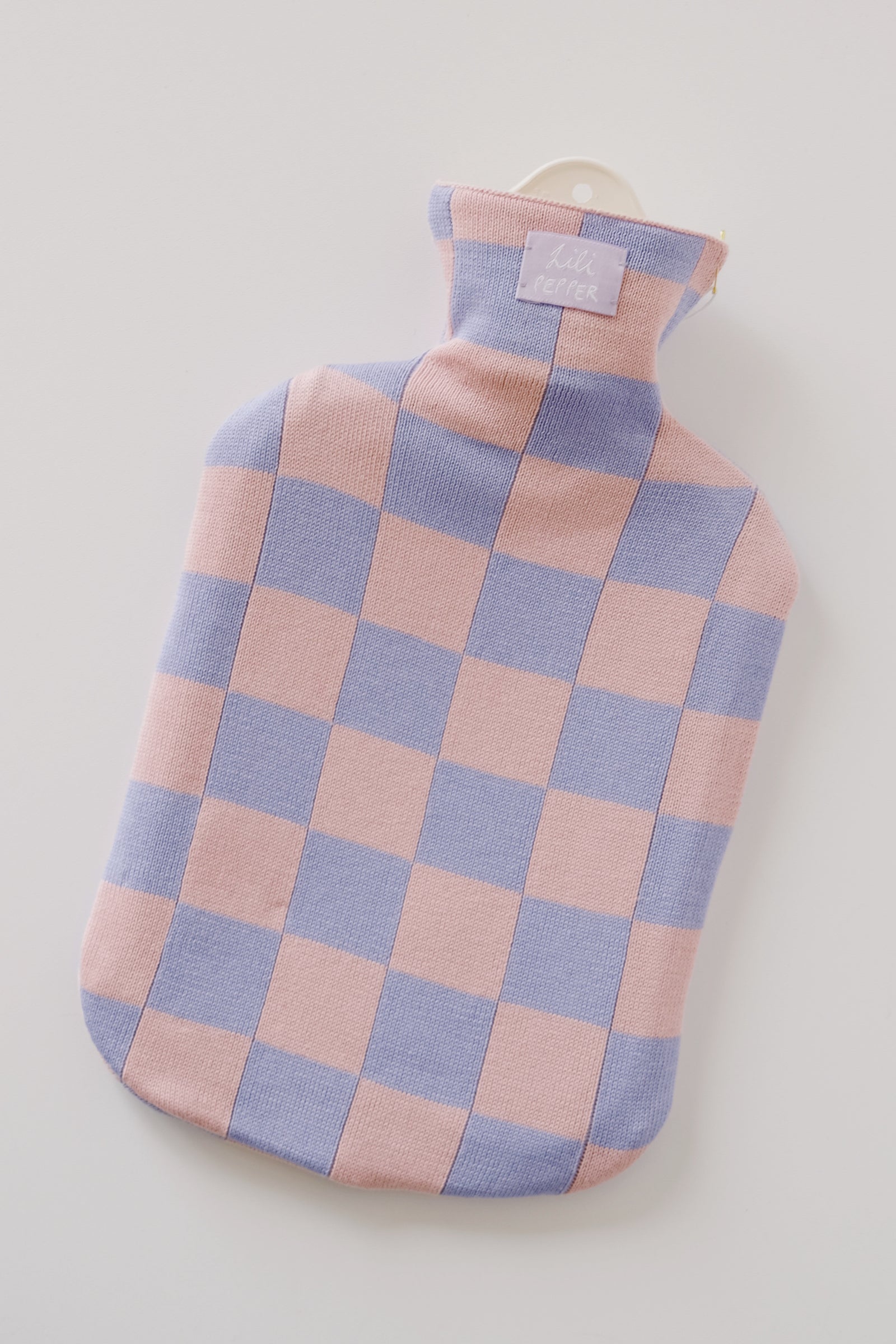 hot water bottle - checkered - collab zürich