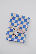 kitchen towel - blue rose check - collab zürich