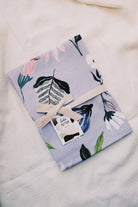 kitchen towel - purple flowers - collab zürich