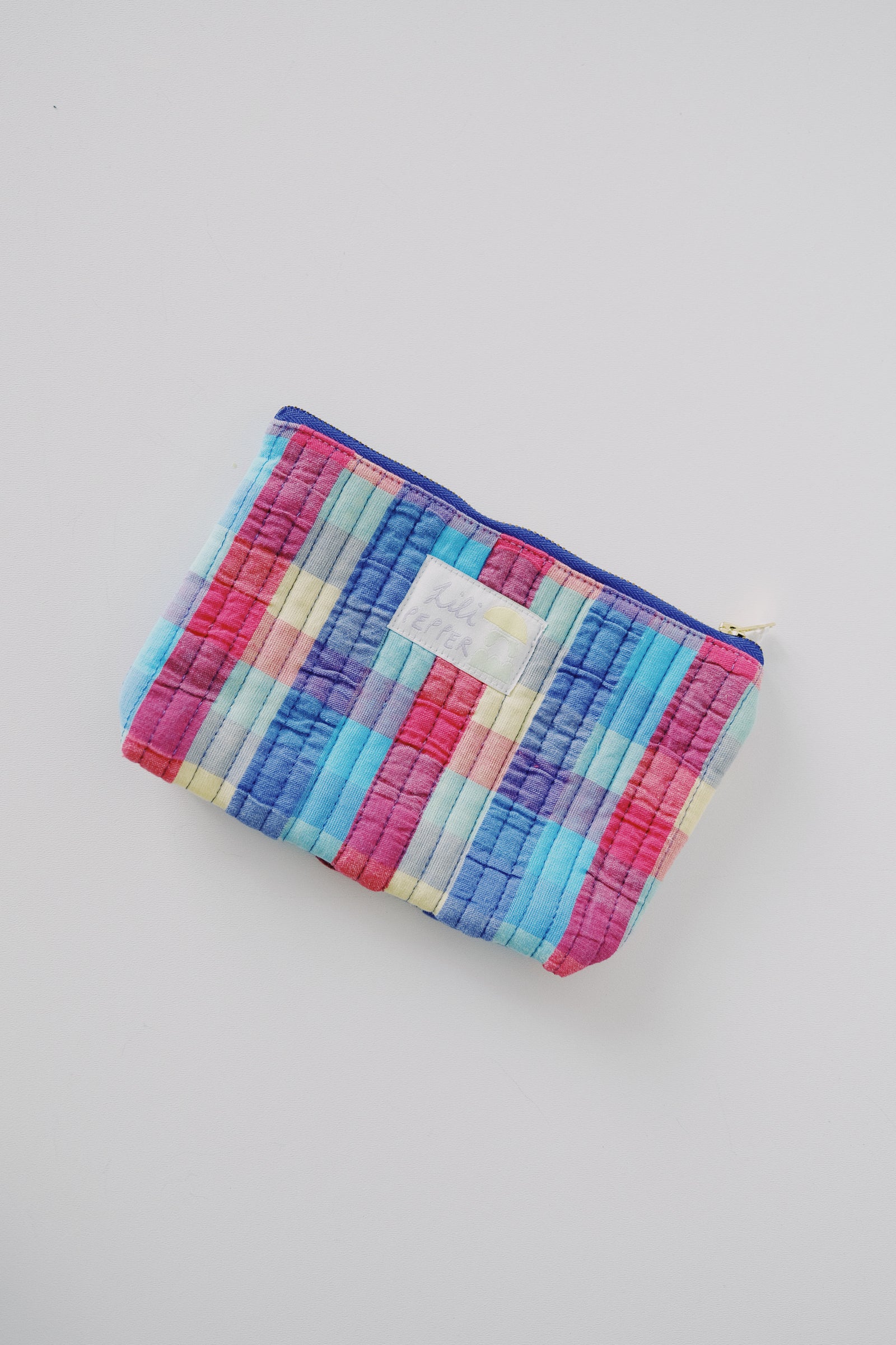 pouch - harlekin - quilted - collab zürich
