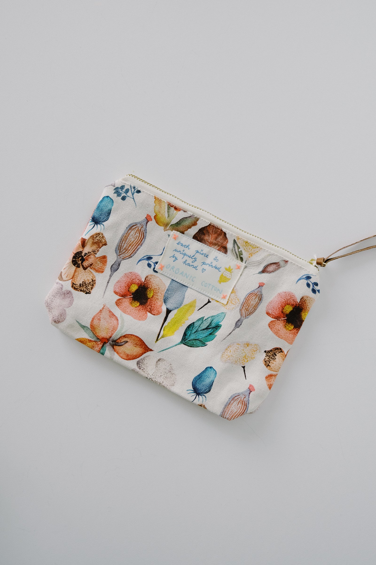 pouch - mini my secret garden - organic cotton - collab zürich