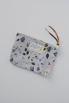 small pouch - purple flowers - collab zürich