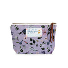 small pouch - purple flowers - collab zürich