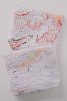 pouch - quilted marble - collab zürich