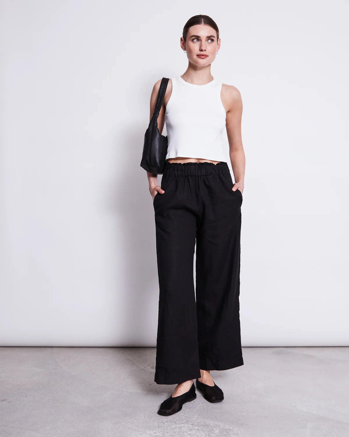 Linen Pants - Beveren - Black - collab zürich