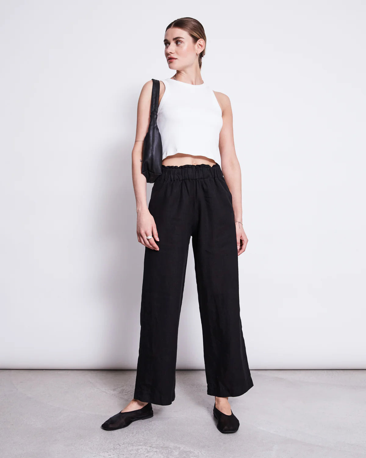 Linen Pants - Beveren - Black - collab zürich