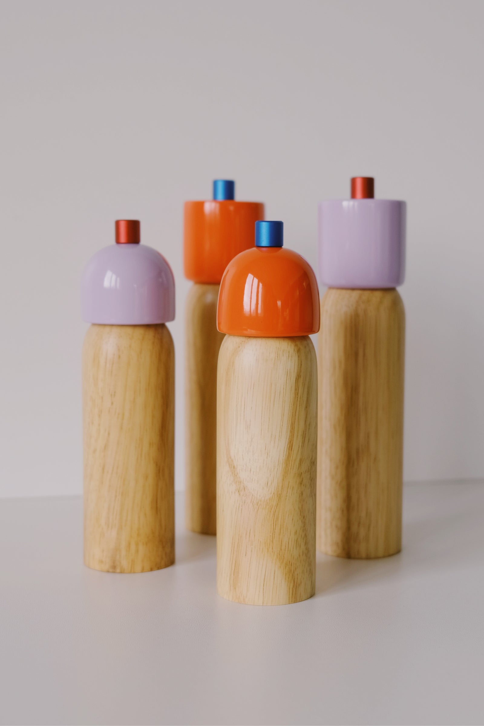 Salt / Pepper Grinder - Orange & Blue - collab zürich