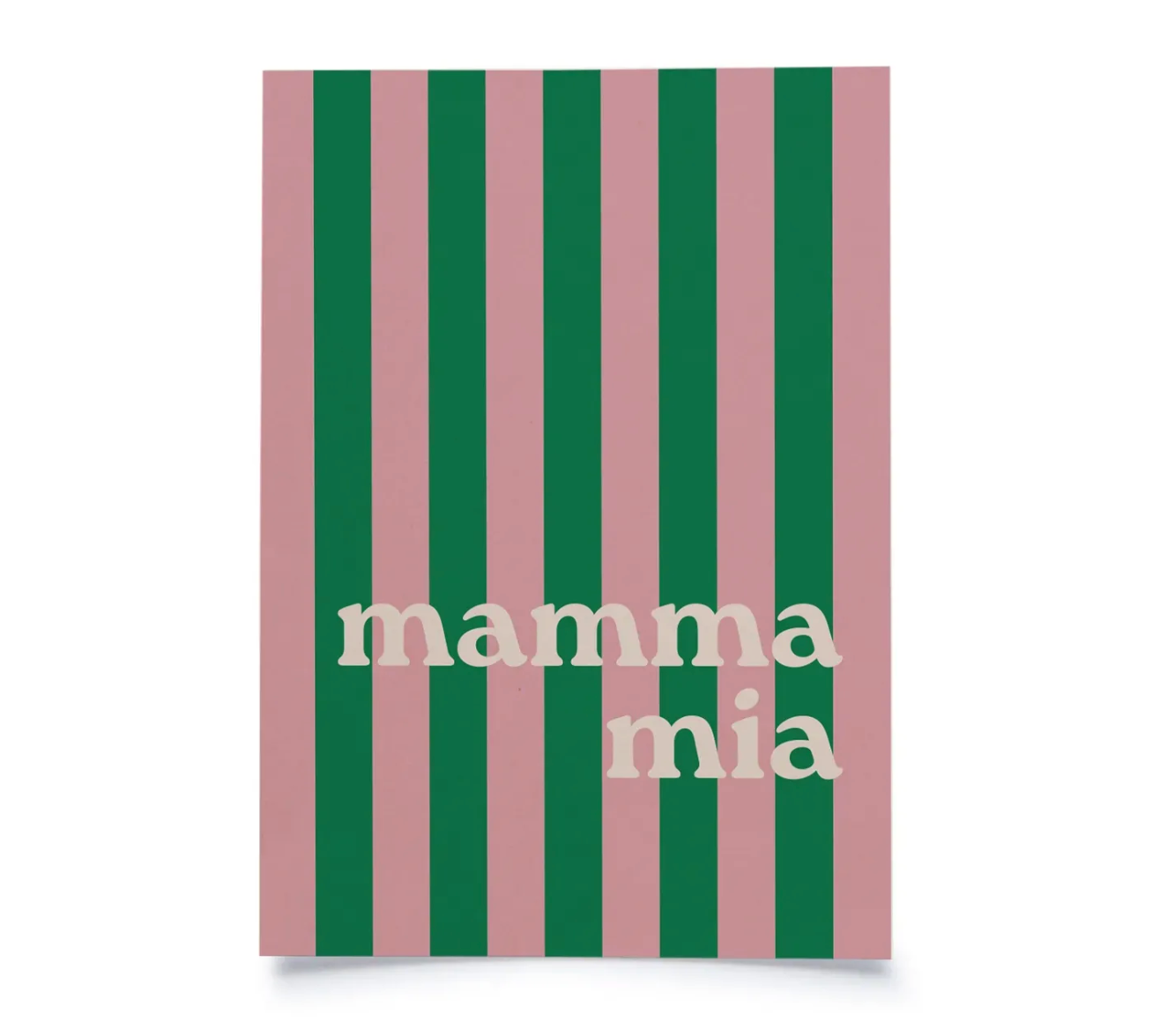 postcard - mamma mia - collab zürich