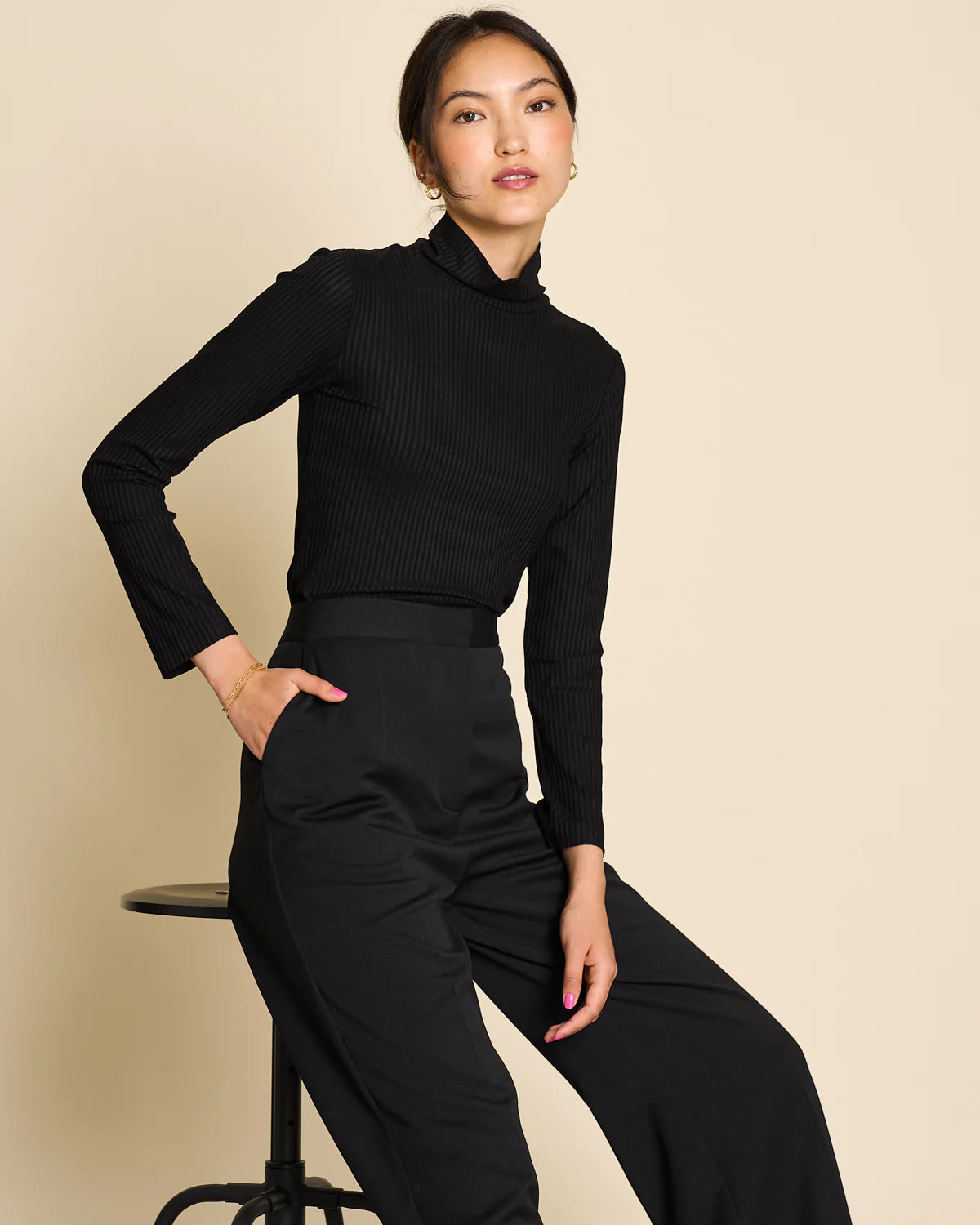 Turtleneck - Mio - Black - collab zürich