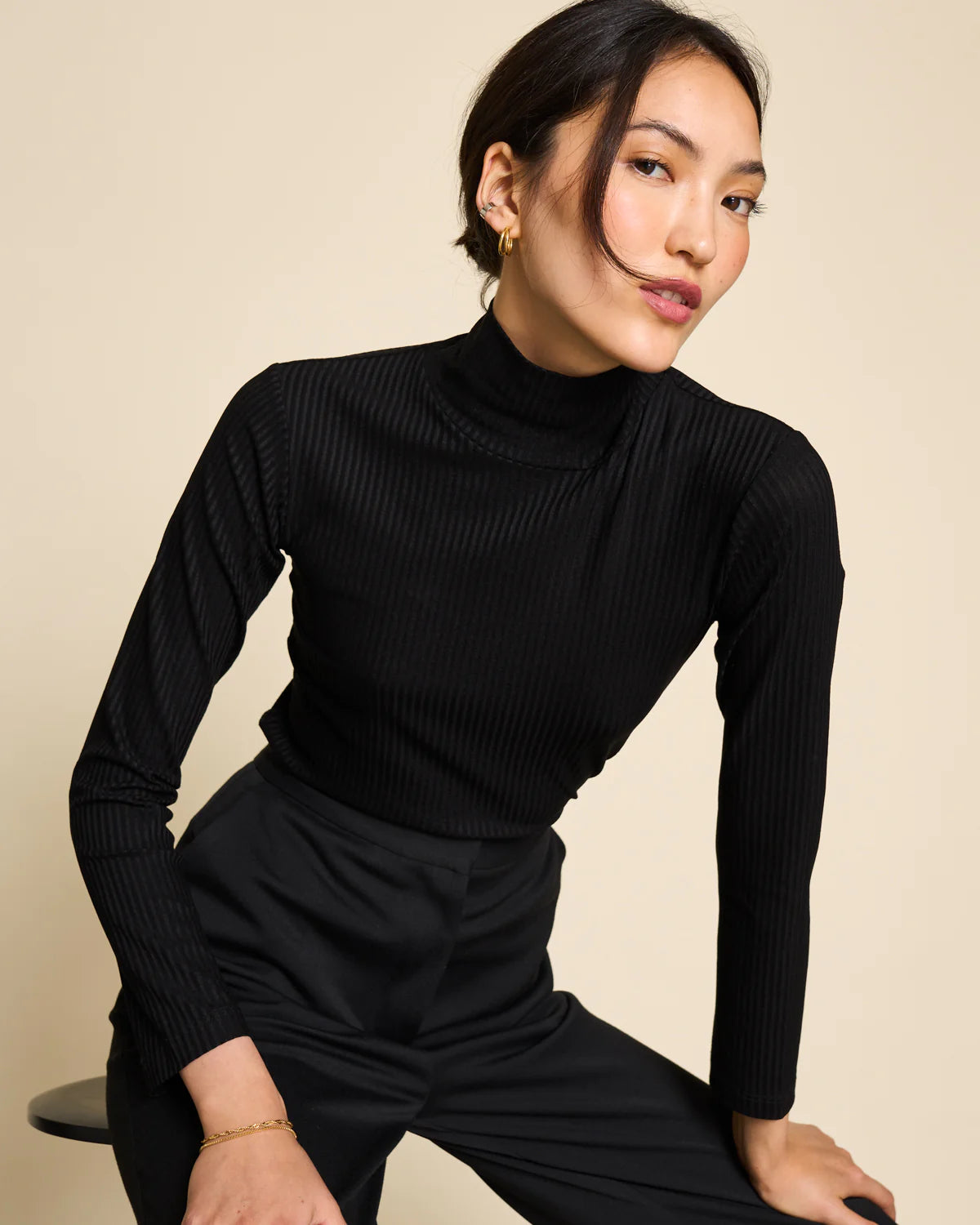 Turtleneck - Mio - Black - collab zürich