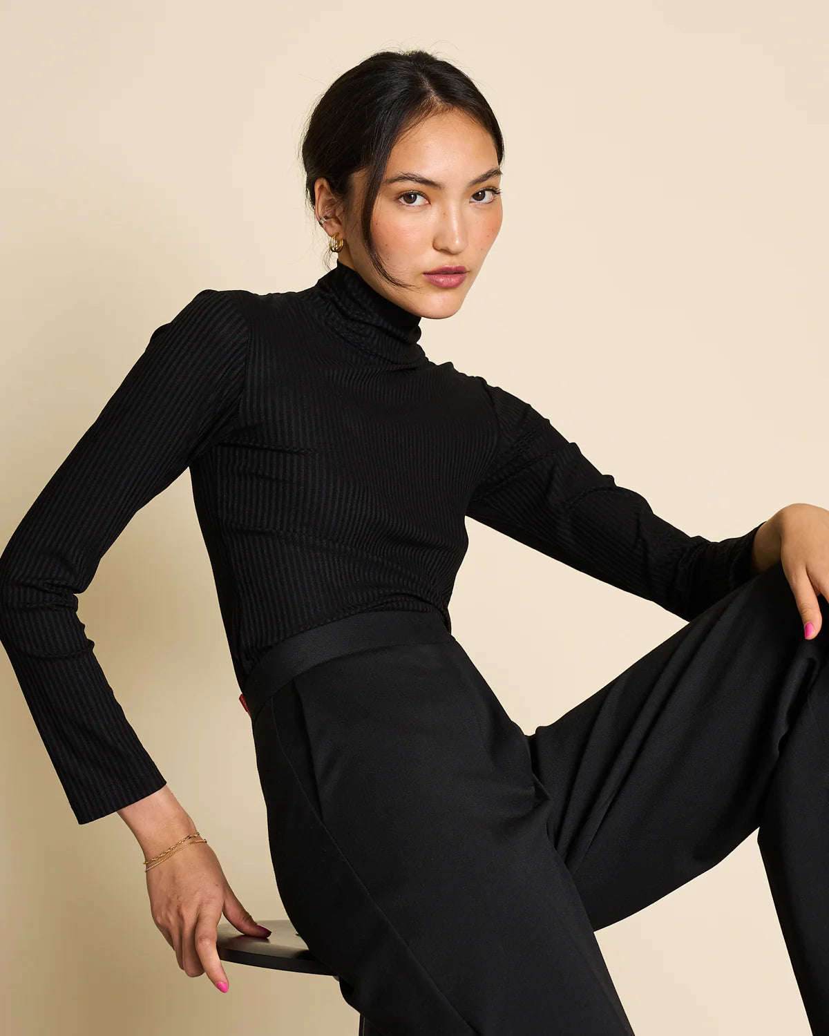 Turtleneck - Mio - Black - collab zürich