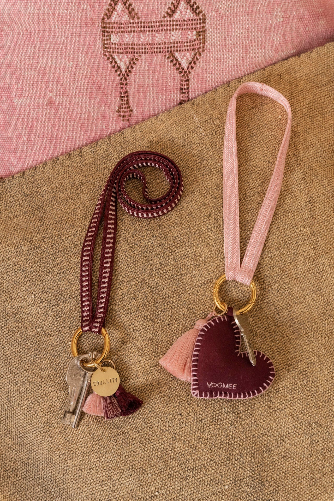 Tassel Trio - SHOUSHA - Rose, bordeaux, cherry blossom - collab zürich